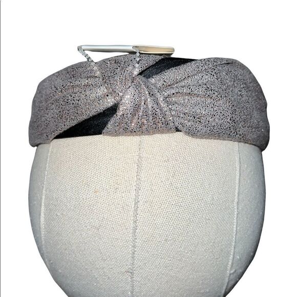 Lulla Collection by Bindaya Gray with Gold Foil Knotted Headband One Size New - Picture 1 of 3